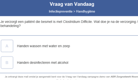 Nieuwsbericht: Kennis opdoen over infectiepreventie in 10 seconden. Doe je mee?